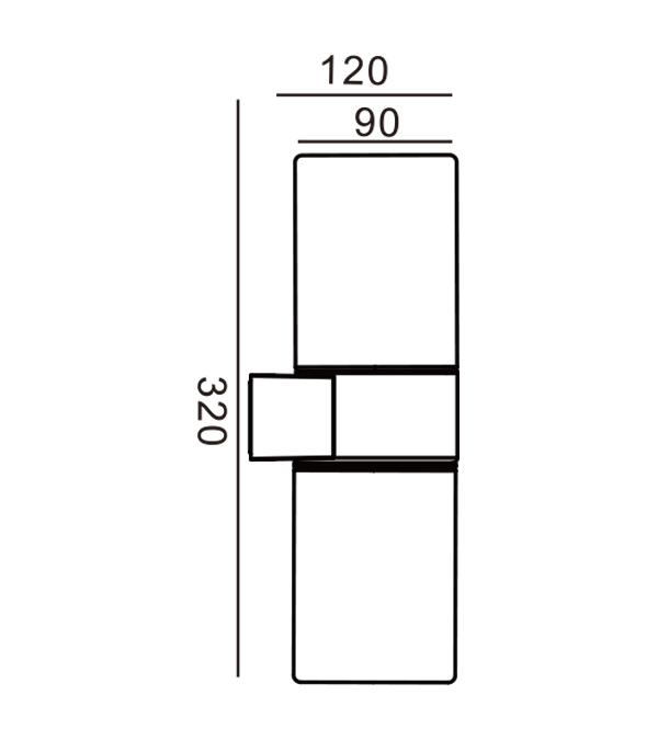 Dvojité okrúhle sklenené nástenné svietidlo HR60464 Dvojité okrúhle sklenené nástenné svietidlo HR60464