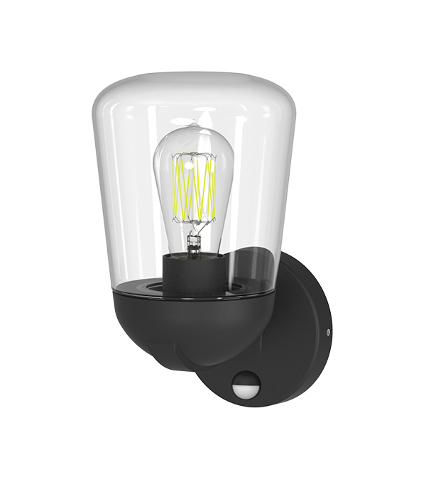 Indukčná nástenná lampa s plochým skleneným krytom HR60112S Indukčná nástenná lampa s plochým skleneným krytom HR60112S