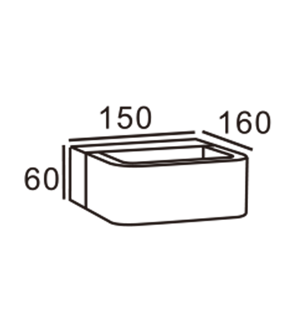150 zaoblené rohové nástenné svietidlo HR60071 150 zaoblené rohové nástenné svietidlo HR60071