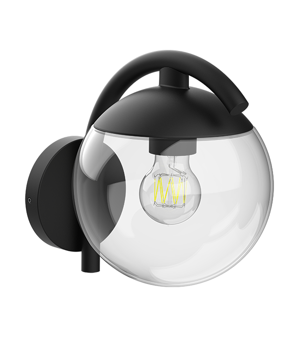 Okrúhla sklenená nástenná lampa Parrot Bend HR60671 Okrúhla sklenená nástenná lampa Parrot Bend HR60671
