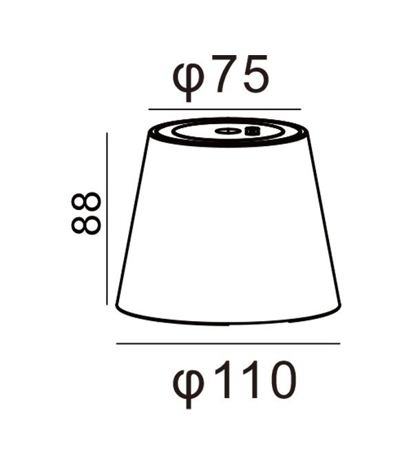 Nabíjateľná lampa tienidla HR95041 Nabíjateľná lampa tienidla HR95041