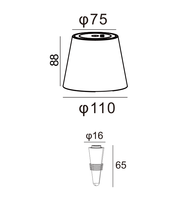 Stolová lampa na nabíjanie fliaš vína s odtieňom HR95045 Stolová lampa na nabíjanie fliaš vína s odtieňom HR95045