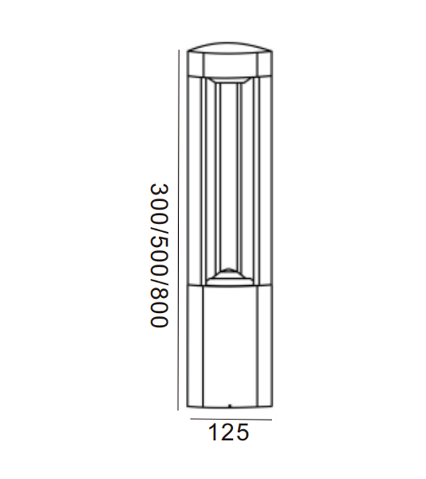 125 trojuholníkových LED záhradných svietidiel HR60031-800-LED 125 trojuholníkových LED záhradných svietidiel HR60031-800-LED