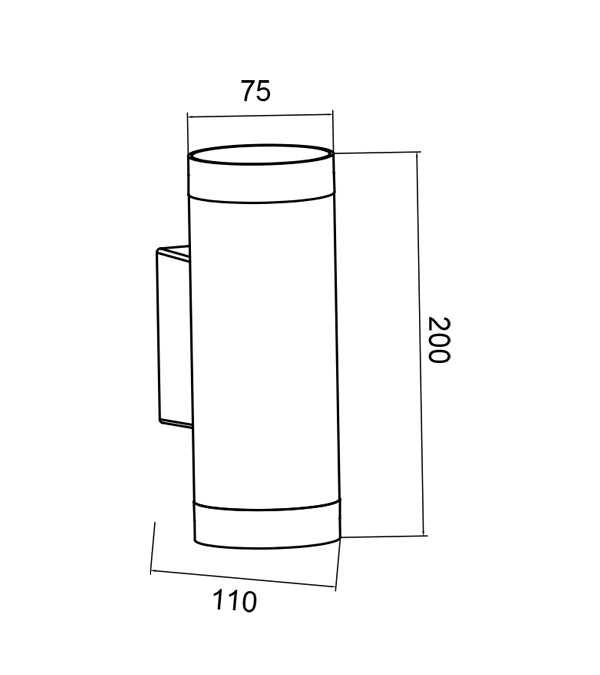 75LED červené nástenné svietidlo HR60276-ZGB 75LED červené nástenné svietidlo HR60276-ZGB