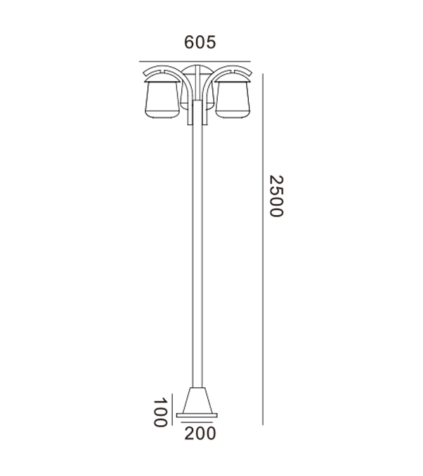 Tri ploché záhradné svetlá HR60704 Tri ploché záhradné svetlá HR60704
